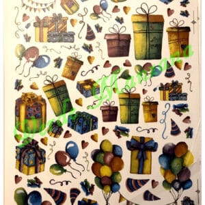 Calca Color Vitrificable para Porcelana 23×33 cm, Diseño Número 101