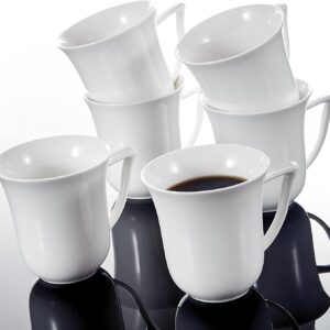 6 Tazas de porcelana para café y/o leche serie Carina