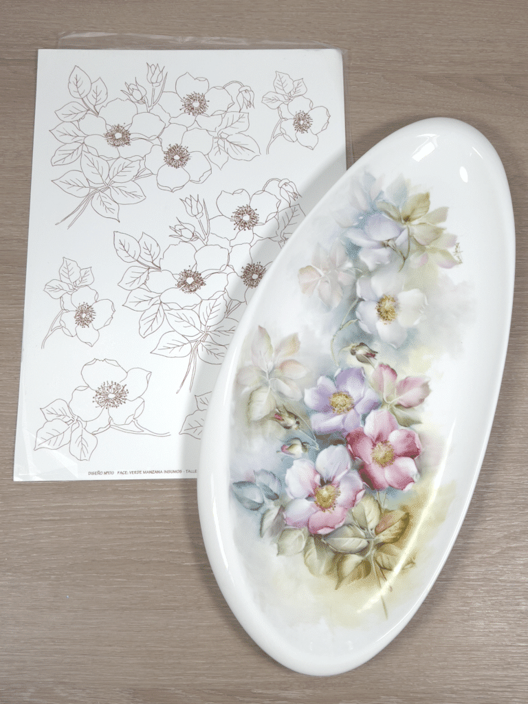 Taller de arte Verde Manzana Vajilla porcelana plato curso