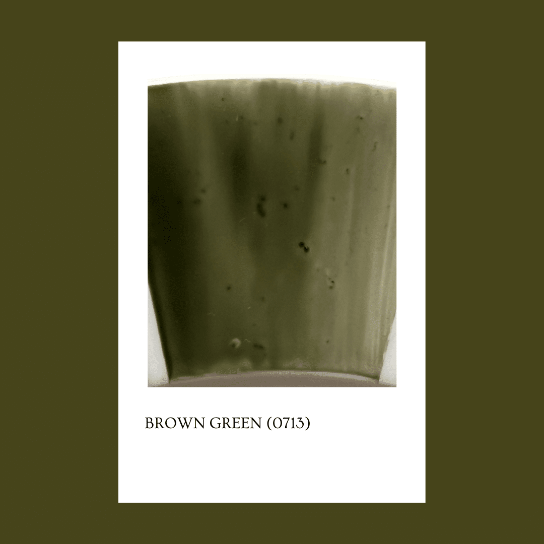 Taller de arte Verde Manzana Vajilla porcelana plato curso Pigmento Brown Green 5gr