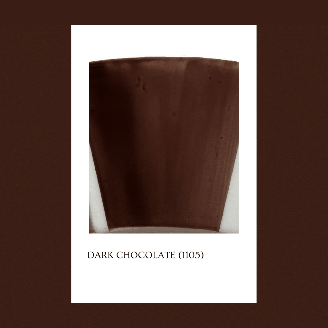 Taller de arte Verde Manzana Vajilla porcelana plato curso Pigmento Dark Chocolate 5gr