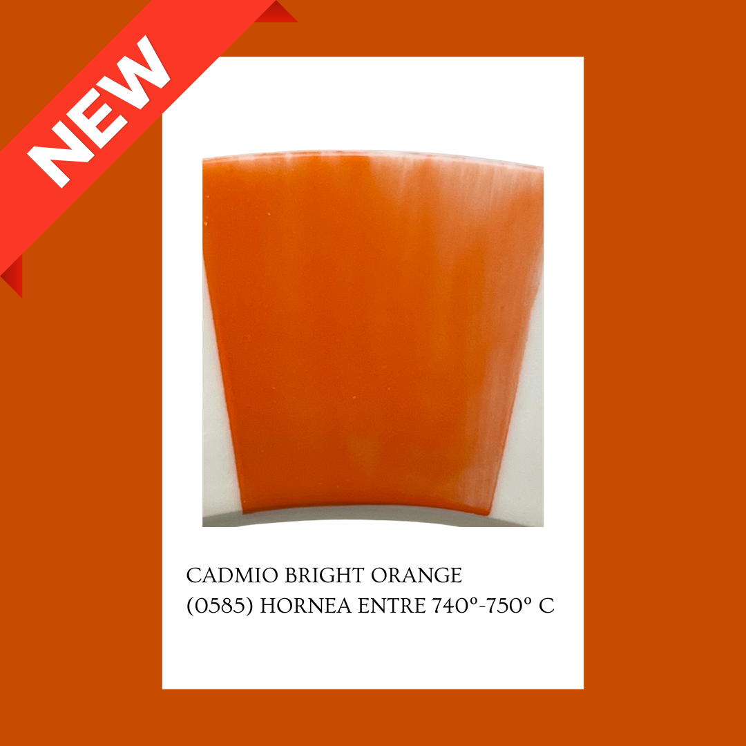 Taller de arte Verde Manzana Vajilla porcelana plato curso Pigmento Bright Orange 5gr. CON CADMIO